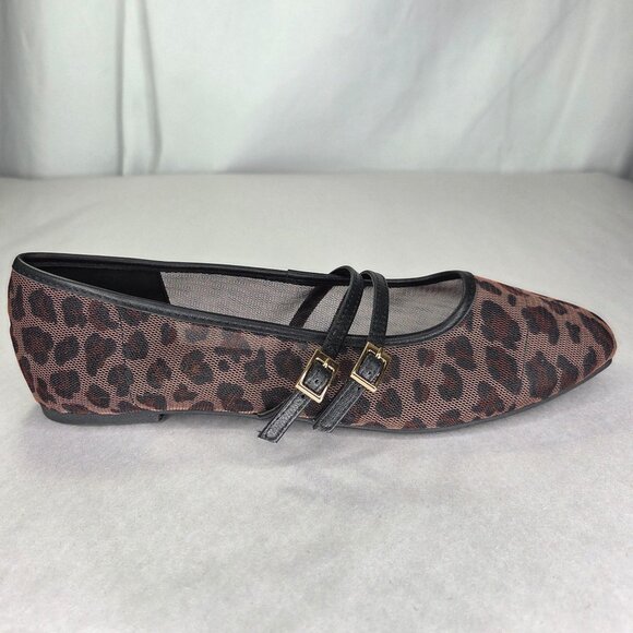 NWT Kenneth Cole New York Mackenzie Women's Shoes Leopard Mesh - Picture 2 of 7